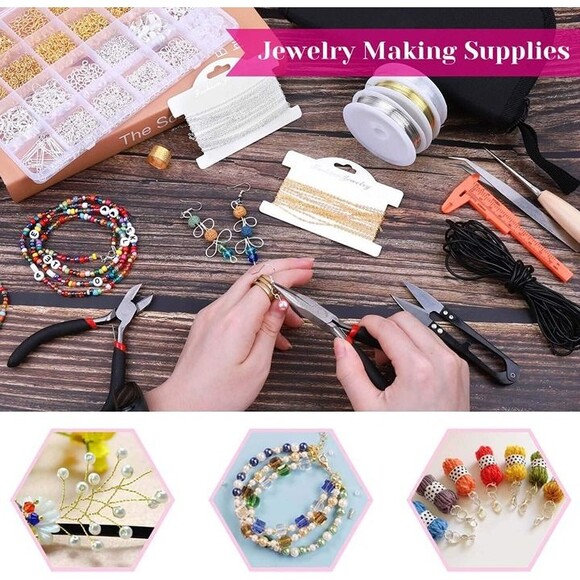 Jewelry Making Supplies Kits for Adults with Jewelry Making Tools, - Picture 8 of 9